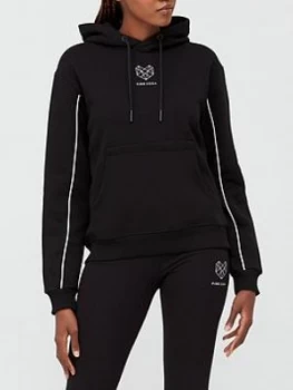 Image of Pink Soda Kane Boyfriend Hoodie - Black/White, Size 14, Women