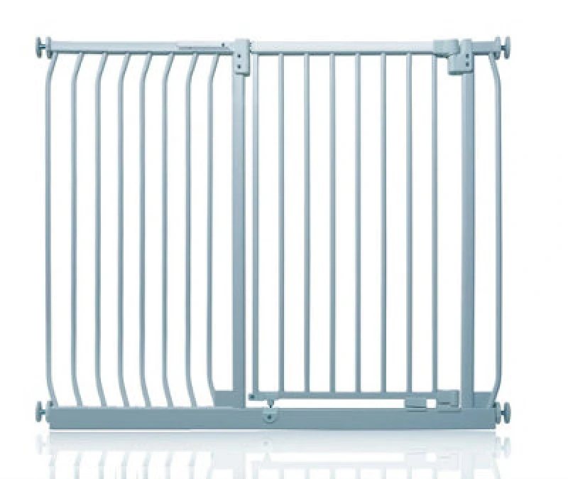 Image of Safetots Extra Tall Elite Safety Gate, 125Cm - 134Cm, Matt Grey, Extra Tall 96.8Cm In Height, Pressure Fit Stair Gate