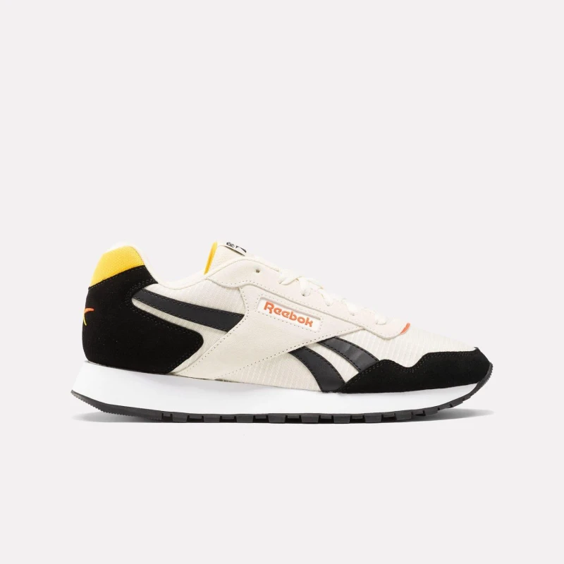 Image of Reebok Glide Trainers White Black male UK 6.5