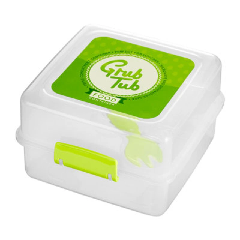 Image of Premier Housewares Organized Lunch Box, Leak Proof Tiffin Box, Portable Lunch Container, Comfortable Packed Tiffin Box Clear