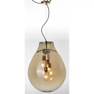 Image of Impex Rio 4 Light Large Champagne Crystal