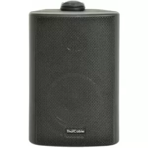 Image of Loops - 3' 60W Black Outdoor Rated Speaker Wall Weatherproof Background 8Ohm & 100V