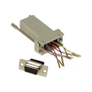 Image of C2G RJ45/DB9F Modular Adapter Red