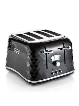 Image of DeLonghi Brillante CTJ4003.BK 4 Slice Toaster
