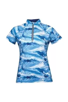 Image of Ruby Marble Short-Sleeved Top