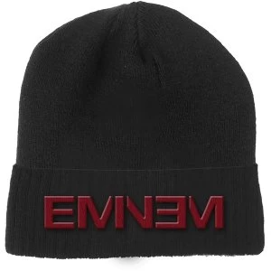 Image of Eminem - Logo Unisex Beanie Hat - Black