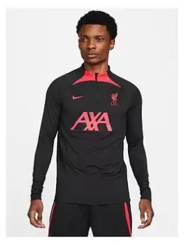 Image of Nike Liverpool 22/23 Strike Drill Top - Black/Red Size M Men