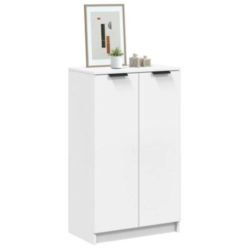 Image of VIDAXL Shoe Cabinet White 59x35x100.5cm Engineered Wood Vidaxl 8720287079729