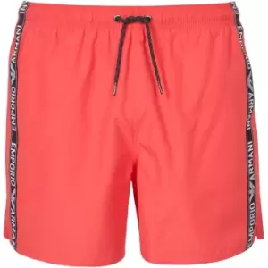 Image of Emporio Armani Mens Woven Boxer - Pink