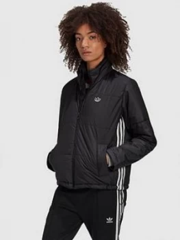 Image of Adidas Originals Short Quilted Jacket - Black