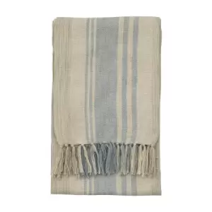 Image of Simply Green Florida Stripe Throw Blue