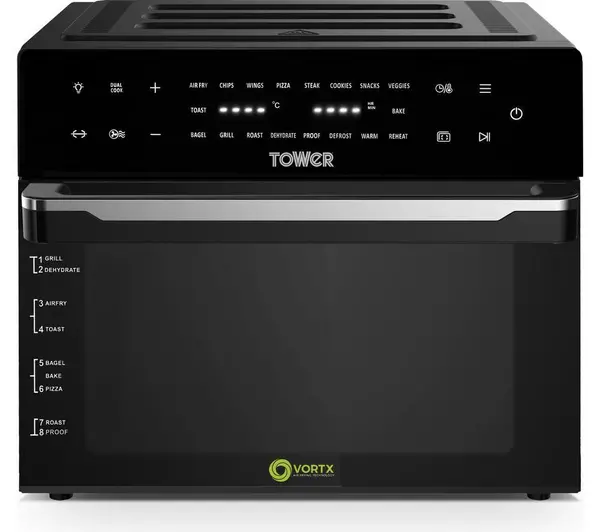 Image of TOWER Vortx T17122 Air Fryer Oven - Black 5056462352770