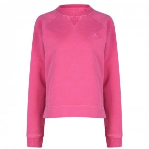 Image of Gant Sunfaded Crewneck Sweatshirt - 673 CABARET PNK