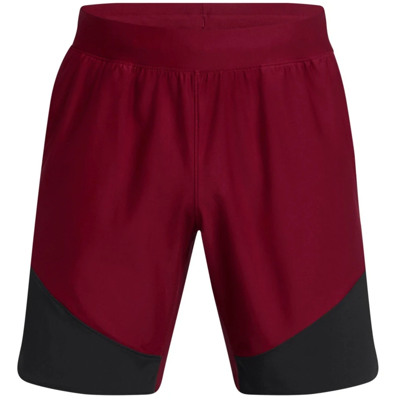 Image of Under Armour Mens Elite Hybrid Performance Gym Shorts Red male S