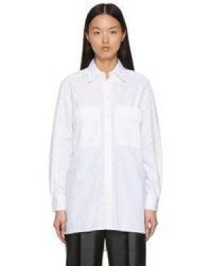 Image of Hugo Boss Bafy Long Sleeve Shirt Open White Size 10 Women