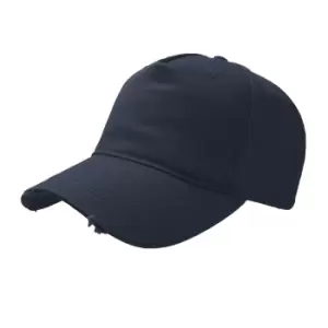 Image of Atlantis Cargo Weathered Visor 5 Panel Cap (Pack of 2) (One Size) (Navy)