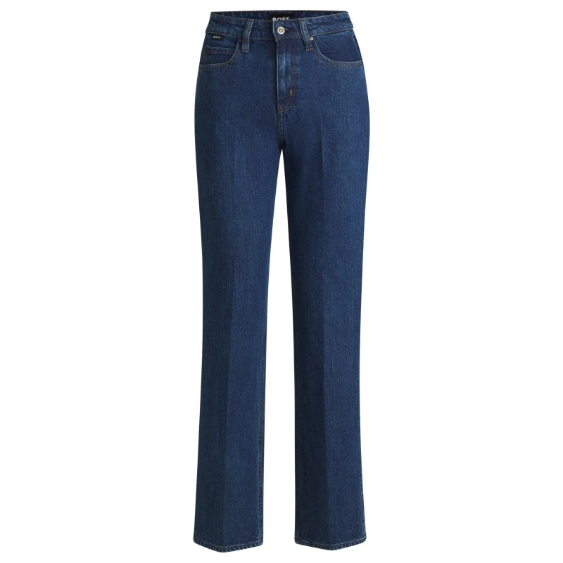 Image of Boss Womens Parkway Straight Jeans Open Blue female 25 L32