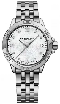 Image of Raymond Weil Womens Tango Diamond Set Dial Stainless Watch