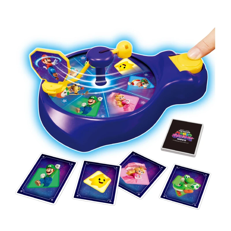 Image of EPOCH Games THE SUPER MARIO GALAXY MOVIE Spin 'n Match Game - Party Game 7639