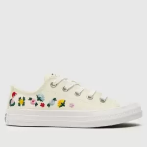 Image of Converse White Chuck Taylor All Star Girls Junior Trainers