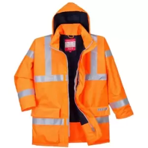 Image of Portwest - S778ORRS - sz S Bizflame Rain Hi-Vis Antistatic FR Jacket - Orange - Orange