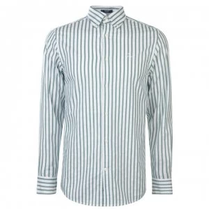 Image of Gant Gant Long Sleeve Stripe Shirt Mens - Green 373