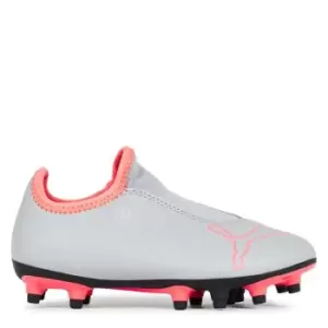 Image of Puma Finesse Laceless FG Child Football Boots - Grey