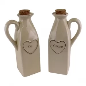 Image of Set Of 2 Heart Range Oil & Vinegar Set