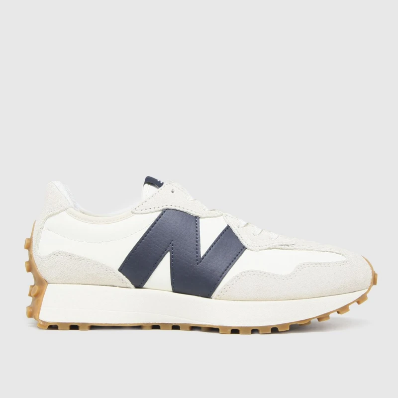 Image of New Balance 327 trainers in white & navy White/Navy UK 3.5 (EU 36)