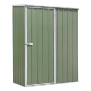Image of Dellonda Galvanized Steel Storage Shed 1.5 x 0.8 x 1.9m Pent Roof Green DG11