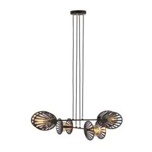 Image of Playa Black DesignerPendant Ceiling Light 4x E27