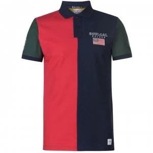 Image of SoulCal Deluxe Cut and Sew Polo Shirt - Multi