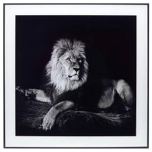 Image of Decor Picture Square Large Lazing Lion
