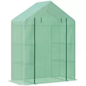 Image of Outsunny Greenhouse For Outdoor Portable Gardening Plant Grow House - Green