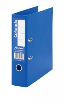 Image of Rexel Colorado Lever Arch File Foolscap 80mm Blue PK10