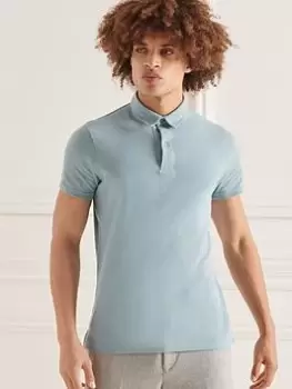 Image of Superdry Studios Polo Shirt - Light Blue, Size 2XL, Men