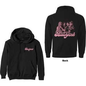 Image of BlackPink - Photo Back Unisex Medium Hoodie - Black