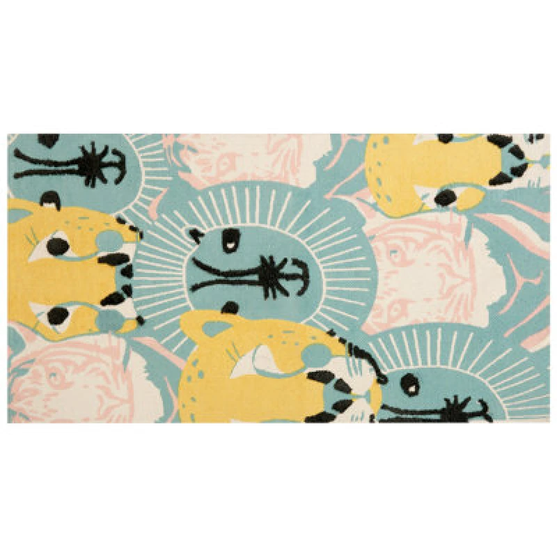 Image of Beliani Kids Rug Tutut Multicolour 80 X 150 Cm Cotton