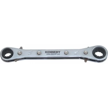 Image of Kennedy-pro - Imperial Double End Ring Ratchet Spanner, Chrome Vanadium Steel, Rev