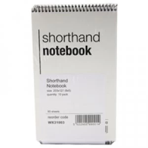 Image of Nice Price Spiral ShortHand Notebook 80 Leaf Pack of 10 WX31003
