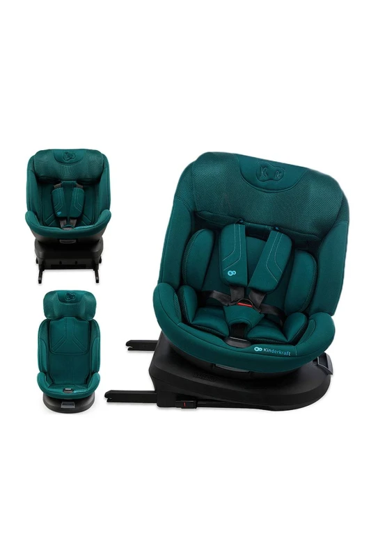 Image of Kinderkraft XPEDITION 3 i-Size Car Seat For Children Up To 22 kg & 105cm in Green Green Unisex