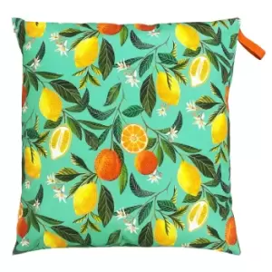 Image of Orange Blossom Outdoor Floor Cushion 70x70cm