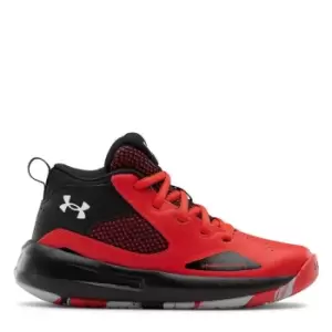 Image of Under Armour Lockdown 5 Junior Basketball Shoes - Red