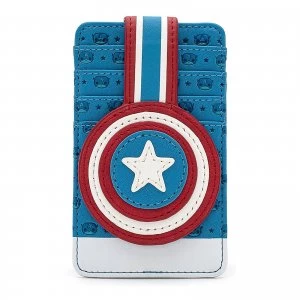 Image of Loungefly Pop By Marvel Captain America Cardholder