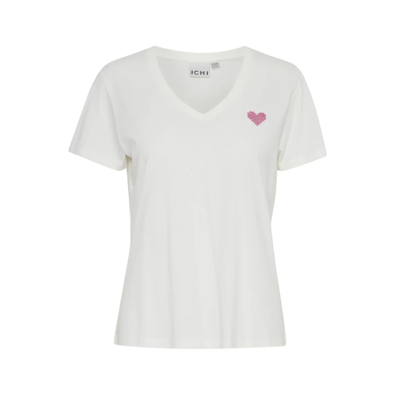 Image of Ichi Womens T-Shirt Ichi Ihkennedy SS9 Blanc Female XS