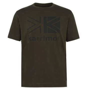 Image of Karrimor Eco Era Large Logo T Shirt Mens - Khaki