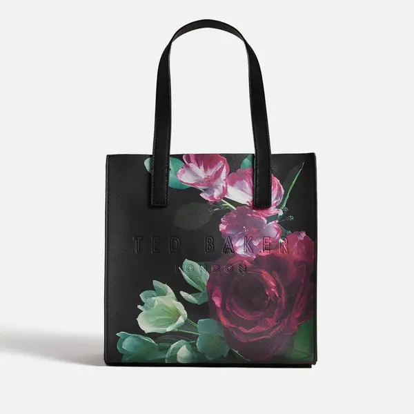 Image of Ted Baker Papiecn Small Floral Icon Faux Leather Tote Bag