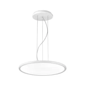 Image of Grok Integrated LED 1 Light Large Ceiling Pendant White