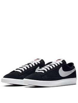 Image of Nike Blazer Low Premium Vintage Suede - Black/White