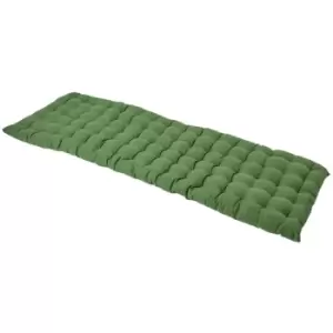 Image of Dark Olive Bench Cushion, Three Seater - Homescapes
